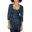 Xhilaration&reg; Juniors Tunic Boho Top - Floral Fireworks