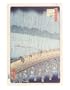 (11x14) Utagawa Ando Hiroshige Sudden Shower Art Print Poster