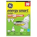 GE 21716 26 Watt (90 Watt equivalent) Energy Smart Floodlight Dimmable R40 Light Bulb 6 Count