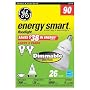 GE 21716 26 Watt (90 Watt equivalent) Energy Smart Floodlight Dimmable R40 Light Bulb 6 Count