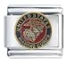 United States Marine Corps Red Italian Charms