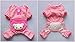 Petparty® Cute Bear Comfy Dog Pajams Dog Shirt Stripes Dog Jumpsuit Pet Dog Clothes (Pink, XS)