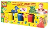 Ses - 00308 - Loisir Cr�atif - 4 Pots Peinture Doigt + �ponges - tampons