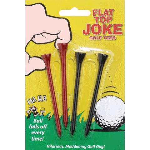 Flat Top Joke Golf Tees