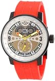 GV2 by Gevril Men039s 4041R4 Powerball Red Rubber Sub-Second Big Date Watch on sale