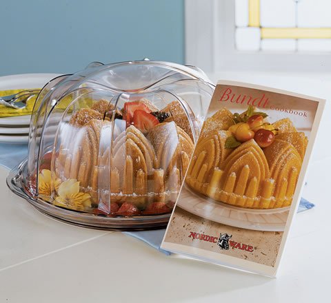 Deluxe Bundt Cake Keeper and Cookbook