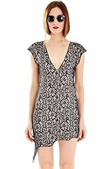 V-neck Polyester Lace Bodycon Dress/Evening Dress/Prom Dress/Wedding Party Dress/Mini Dress 