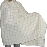 Wool Fabric Shawl Womens Outerwear Off-white Wrap Dress 86 x 39