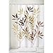 InterDesign 35644 Leaves Fabric Shower Curtain - Long, 72