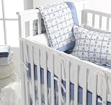 51X2Jx3RFjL. SL160  Lulu Matouk Marlin Quilted Crib Bumper