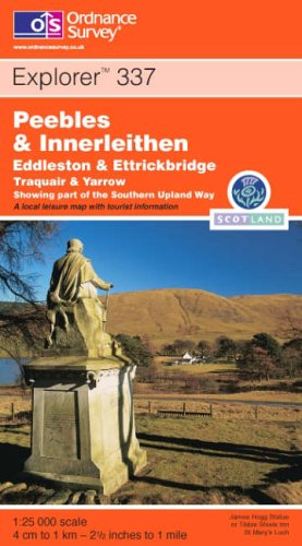 City Travel Guides Discounted  Livres : Carte de randonnée : Peebles & Innerleithen
