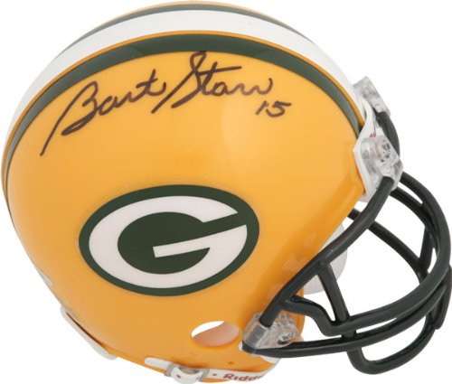 Bart Starr Green Bay Packers Autographed Riddell Mini Helmet