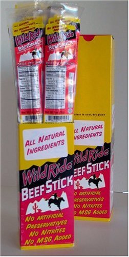 Wild Ride Beef Stick, Pepperoni, 15 Count 1-Ounce Sticks (Pack of 2) by Beef Jerky