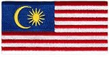 Malaysia Flag Embroidered Patch Malaysian Iron-On National Emblem