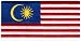 Malaysia Flag Embroidered Patch Malaysian Iron-On National Emblem