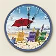 Wood clock~Beachy Keen~Artworks Home Accents~ large kitchen wall Clocks~272