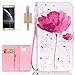 Galaxy Note 7 Case,Samsung Galaxy Note 7 Case,Uncle.Y [Flip Wallet] Pu Leather Folio Case Stand Credit Card Slots Cover Case for Samsung Galaxy Note 7 A-Flower