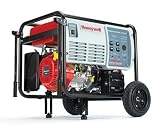 Honeywell HW7500E 9375 Watt 15 HP 420cc OHV Portable Gas Powered Home Generator With Electric Start