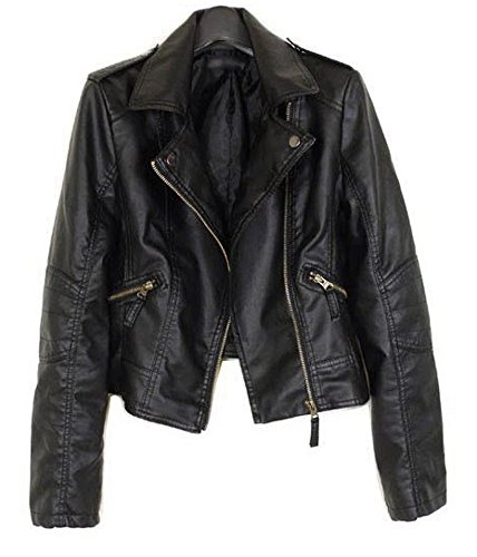 Tnk&Co.(ティーエヌケーカンパニー) PU フェイク レザー ショート丈 ライダースジャケット　#907