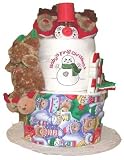 Baby's My First Christmas Diaper Cake 2 Tier Baby Cake
