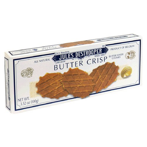 Jules Destrooper Butter Crisps, 3.5-Ounce Boxes (Pack of 12)