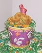 Scott's Cakes 1 lb. Snicker Doodle Cookies in a Purple Bunny Pail with Jelly Beans and Milk Chocolate Bunny