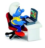 Super Smurf with Laptop