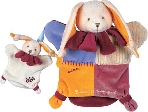 Childrens Toyshop   : Collector Puppet Patchwork Rabbit and Baby Puppet 24cm PUP1636 Shreds