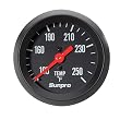 Sunpro CP8217 StyleLine Mechanical Water/Oil Temperature Gauge - Black Dial