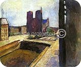 Artist Henri Matisse MOUSE PAD Notre Dame With Violet Wall