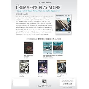 The Drummer's Play-Along: 40 Songs in a Variety of Styles with and without Drums, Book & CD