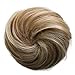 CAISHA 100% HUMAN HAIR Bun Updos Hair Piece Hepburn Scrunchie Blonde Mix H311a