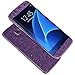 Samsung Galaxy S7 Case,AutumnFall® Luxury Bling Glitter Hard Back Film Case Cover for Samsung Galaxy S7 (Purple)