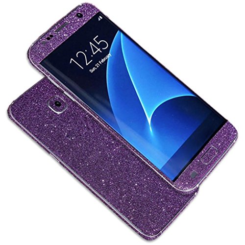 Samsung Galaxy S7 Case,AutumnFall® Luxury Bling Glitter Hard Back Film Case Cover for Samsung Galaxy S7 (Purple)