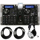 Numark ICDMix2 Mixer, Headphones, and Cables Package