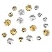 Fantastic Sparkly High Quality Professional Nail Art 3D Decorations / Accessories Set Kit With 20pcs Gold And Silver Colored 3mm And 5mm Sea Shells Forms / Designs Studs By VAGA®