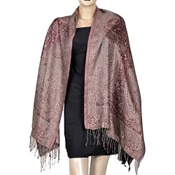 Body Wrap in Blend Silk with Wool Paisley Spring Fashions