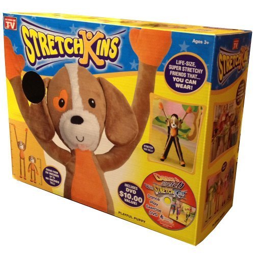 Stretchkins Dog Life-size Plush Toy That You Can Play, Dance, Exercise and Have Fun With by Strecthkins
