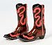 Red Ribbon Western Cowboy Boot Salt & Pepper Shakers Salt and Pepper Shaker Set - 3.5 Inch Tall S&P