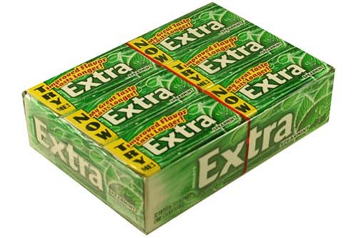 Extra PTP Spearmint Big Pack 12, 15 Stick Packs by Sugar-Free Candy
