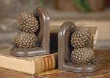 Pinecone Bookends Resin Pinecone Finish