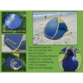 Pop up Beach tent, beach sun shelter
