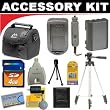 Deluxe DB ROTH Accessory Kit For The Canon VIXIA HF S10, HF S100, HF200, HF20, HF11, HF100, HF10, HG21, HG20 Flash Memory Camcorders