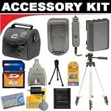 Deluxe DB ROTH Accessory Kit For The Canon VIXIA HF S10, HF S100, HF200, HF20, HF11, HF100, HF10, HG21, HG20 Flash Memory Camcorders