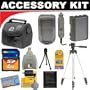 Deluxe DB ROTH Accessory Kit For The Canon VIXIA HF S10, HF S100, HF200, HF20, HF11, HF100, HF10, HG21, HG20 Flash Memory Camcorders