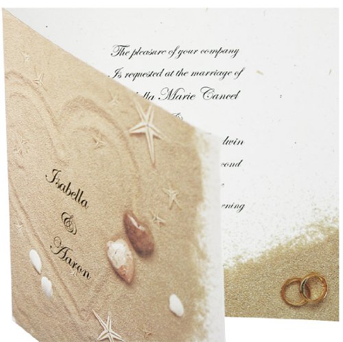 Beach Wedding Invitation - (50 Pack)
