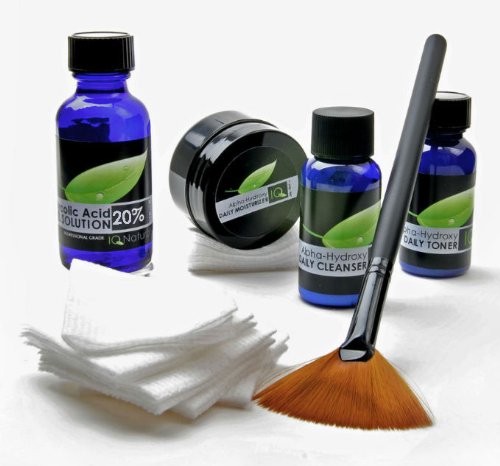 toners for acne:IQ Natural: Glycolic Acid 50% Chemical Facial Peel Kit (Cosmetic Grade)