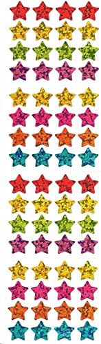 Rainbow Mini Stars Glitter Stickers - 2 Sheets