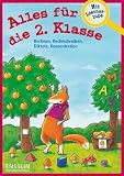 Alles f&uuml;r die 2 - Klasse: Rechnen, Rechtschreiben, Diktate, Konzentration - 