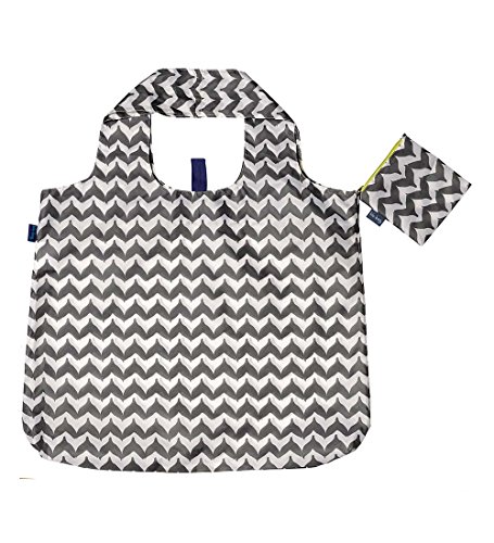 rockflowerpaper blu bag Reusable Shopping Bag, Whale Tail Grey